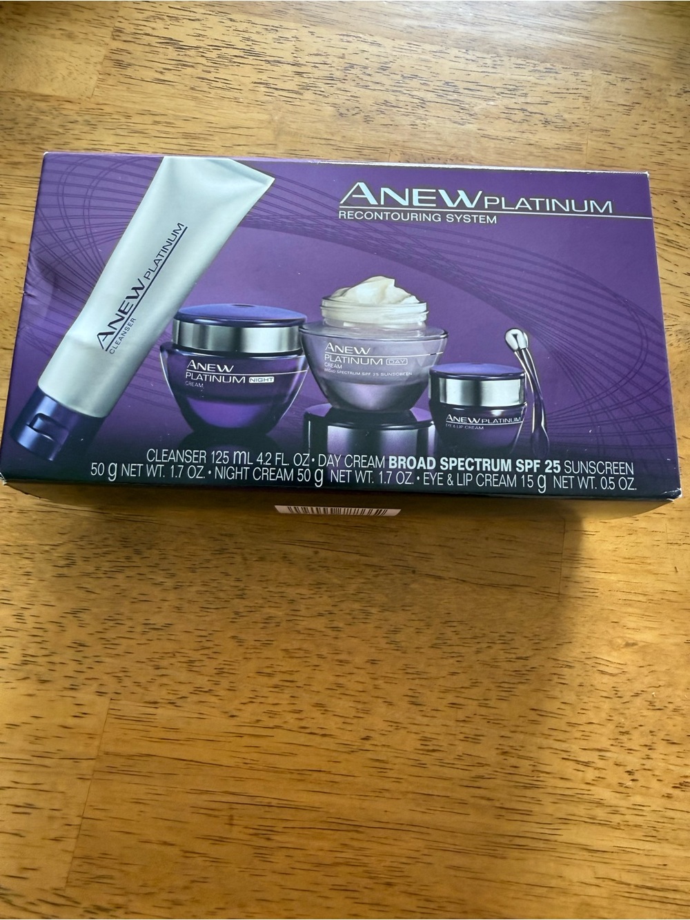 Avon Anew Platinum Recontouring System Cleanser Day Cream Night Cream Eye Lip Cr